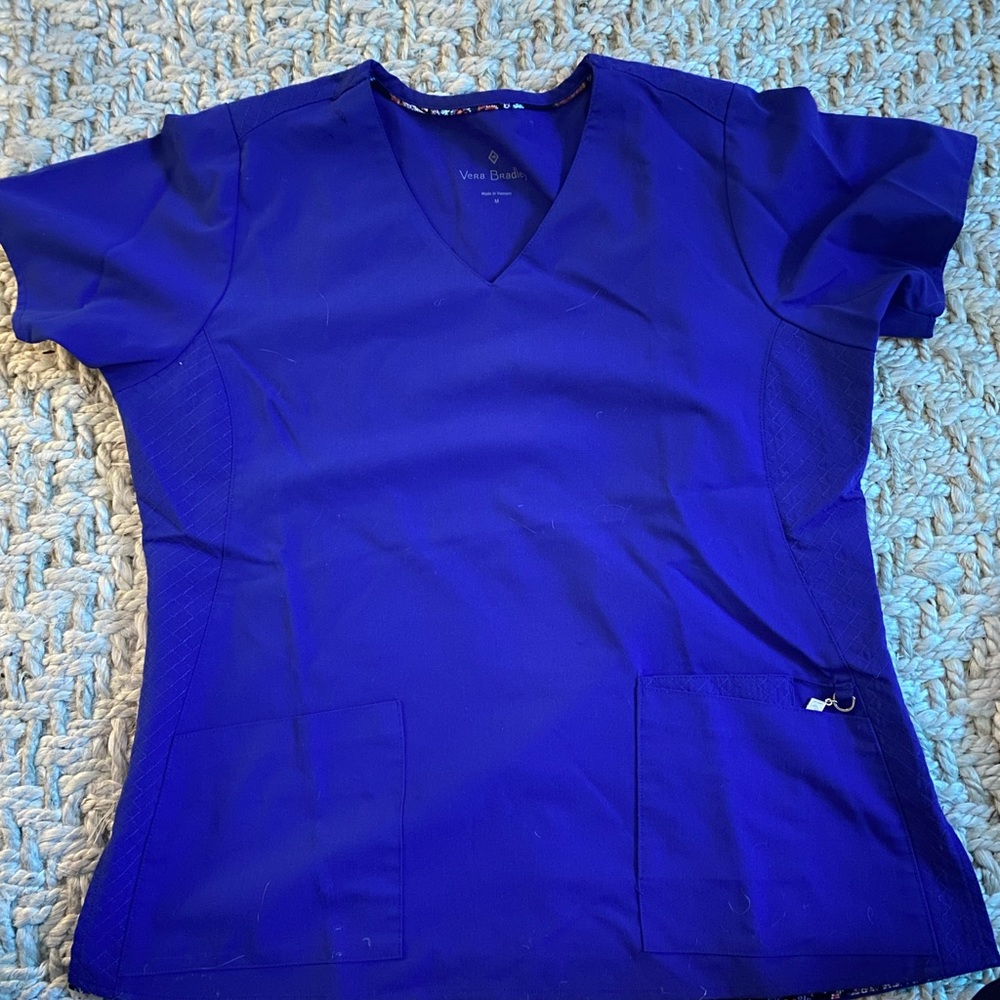 Vera Bradley Royal Blue M scrub top